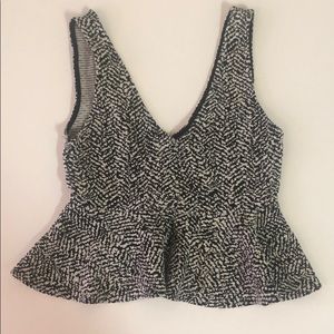 HM Black Pattern top